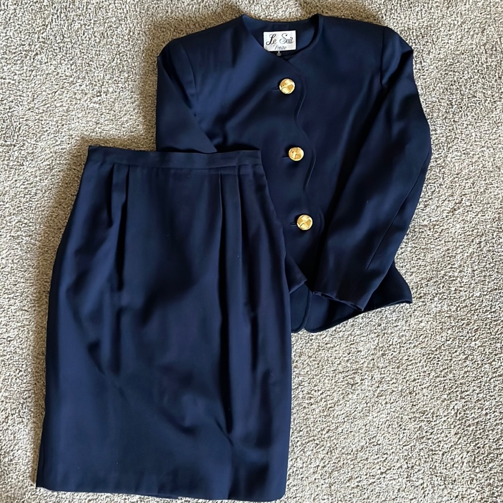 Vintage Le Suit Skirt and Matching Jacket size 6